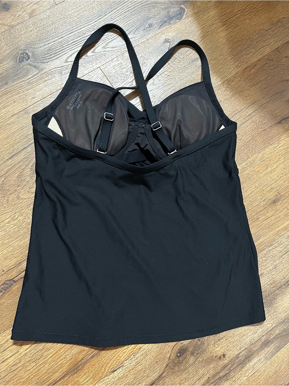 Athleta Black Crossover Strap Tankini Top - Picture 2 of 4